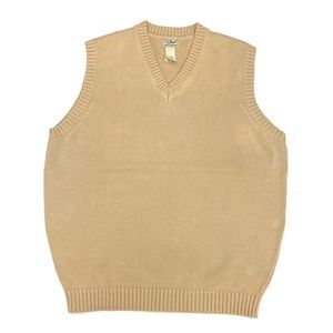 L.L. Bean Men's Tan  Pullover Sweater Vest